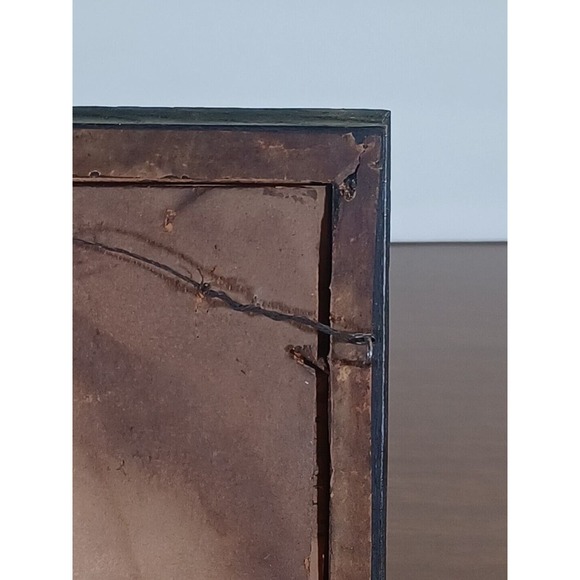 Antique Folk Art Pencil Drawing 5x6 Framed Late 1800s Early 1900s - Picture 5 of 14